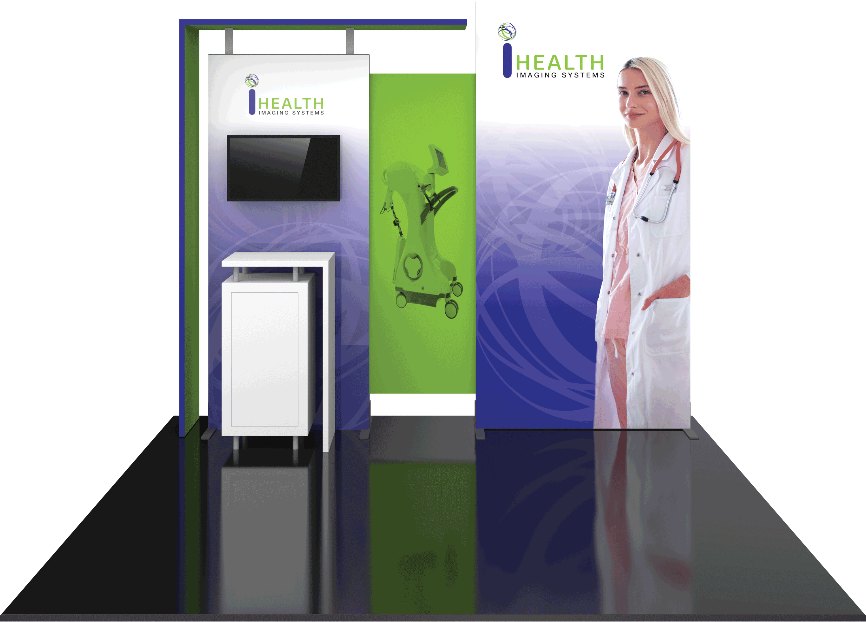 Hybrid Pro 03 10x10 Modular Display, Backlit Panel, Storage Counter
