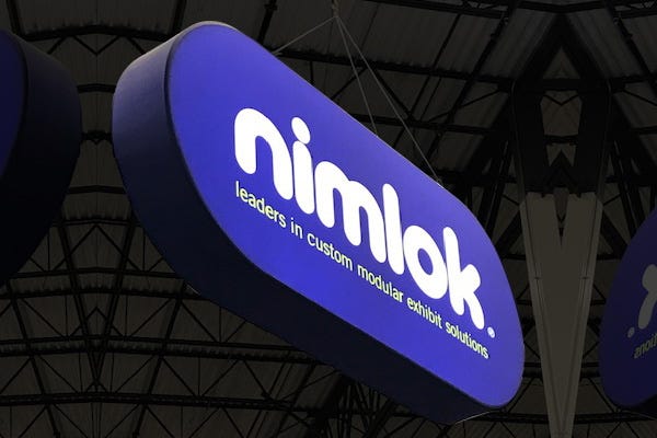 Nimlok custom backlit hanging sign