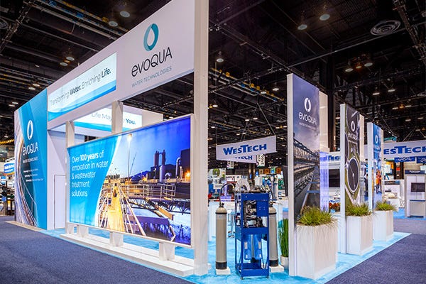 Nimlok designs an illuminated exhibit for Evoqua Nimlok designs an illuminated exhibit for Evoqua